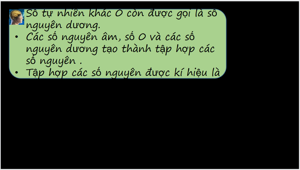 Giáo án điện tử Tập hợp các số nguyên| Bài giảng PPT Toán 6 (ảnh 1)