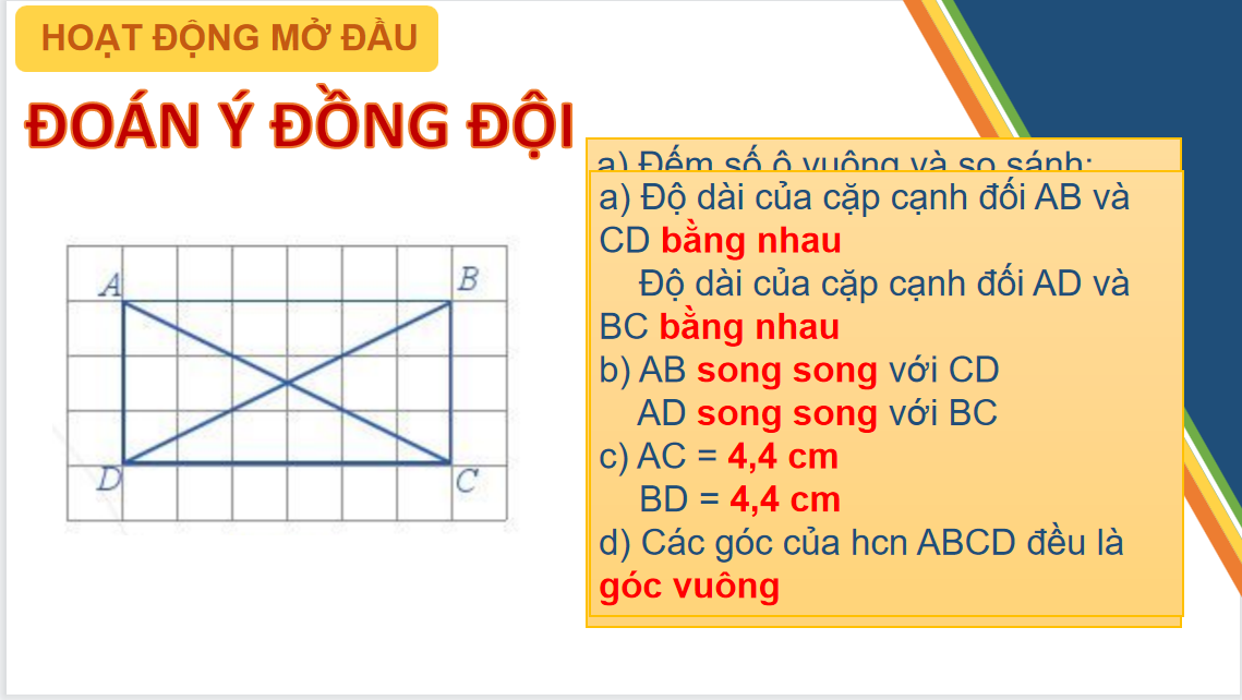 Giáo án điện tử Hình chữ nhật. Hình thoi| Bài giảng PPT Toán 6 (ảnh 1)