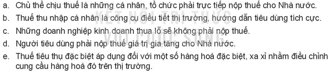 Kinh tế 10 Bài 6: Thuế | Kết nối tri thức (ảnh 5)