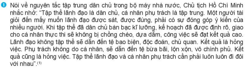 Pháp luật 10 Bài 20: Đặc điểm, nguyên tắc tổ chức và hoạt động của bộ máy nhà nước Cộng hòa xã hội chủ nghĩa Việt Nam | Kết nối tri thức (ảnh 4)