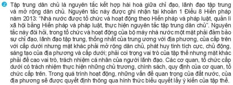 Pháp luật 10 Bài 20: Đặc điểm, nguyên tắc tổ chức và hoạt động của bộ máy nhà nước Cộng hòa xã hội chủ nghĩa Việt Nam | Kết nối tri thức (ảnh 5)