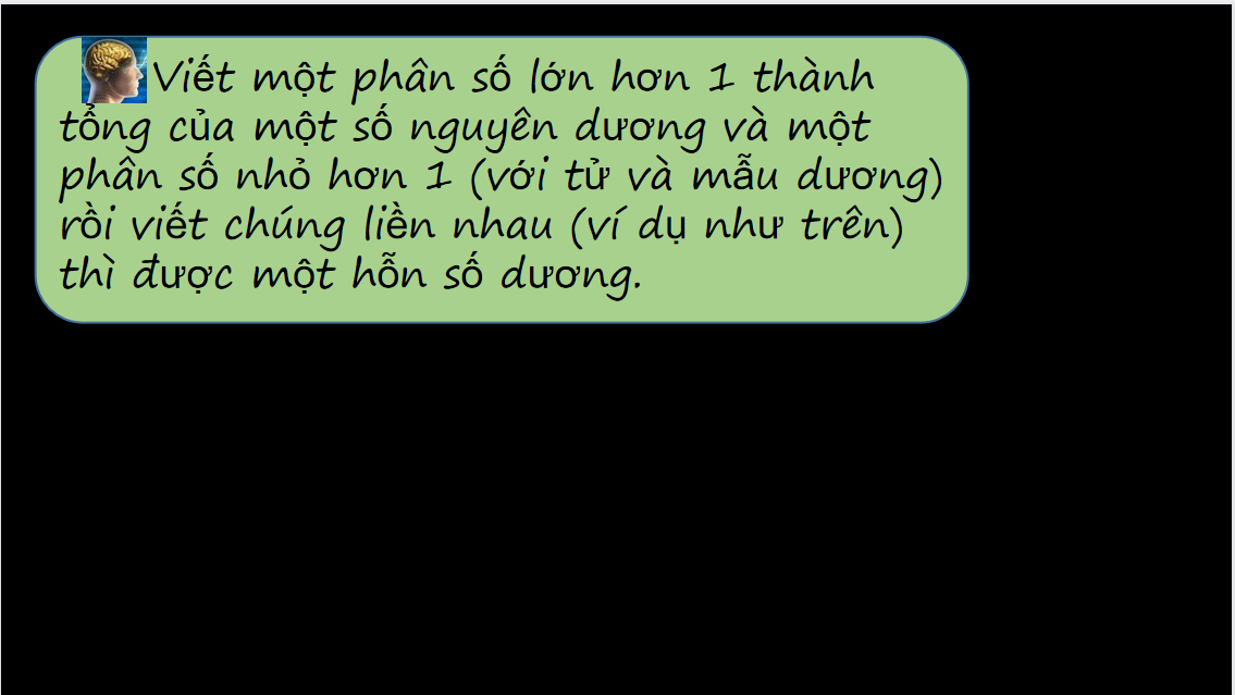 Giáo án điện tử So sánh các phân số. Hỗn số dương| Bài giảng PPT Toán 6 (ảnh 1)