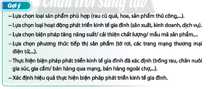 HĐTN 10 Chủ đề 5: Xây dựng kế hoạch tài chính cá nhân và phát triển kinh tế gia đình - Chân trời sáng tạo (ảnh 1)