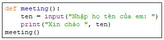 Lý thuyết Tin học 10 Bài 26: Hàm trong Python - Kết nối tri thức  (ảnh 1)