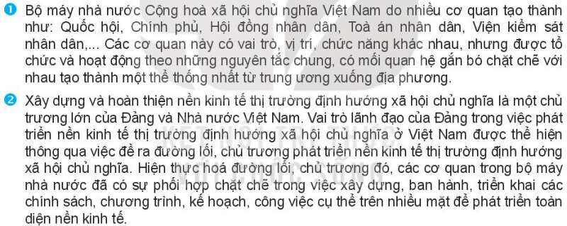 Pháp luật 10 Bài 20: Đặc điểm, nguyên tắc tổ chức và hoạt động của bộ máy nhà nước Cộng hòa xã hội chủ nghĩa Việt Nam | Kết nối tri thức (ảnh 7)