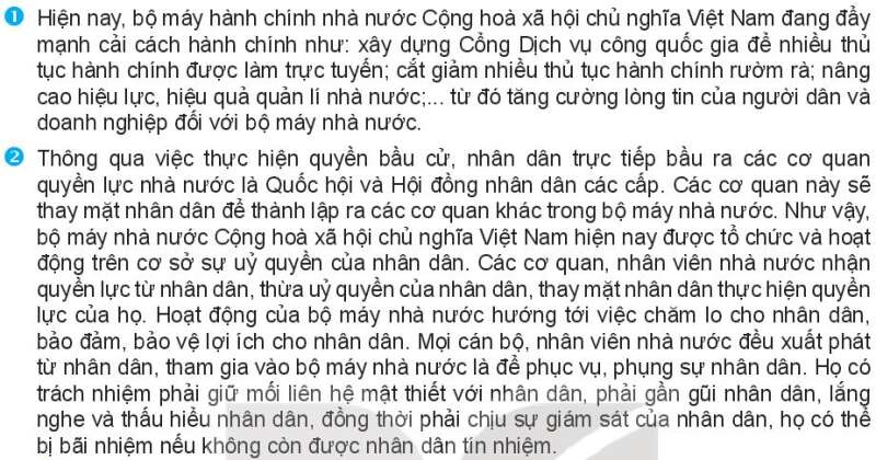 Pháp luật 10 Bài 20: Đặc điểm, nguyên tắc tổ chức và hoạt động của bộ máy nhà nước Cộng hòa xã hội chủ nghĩa Việt Nam | Kết nối tri thức (ảnh 8)