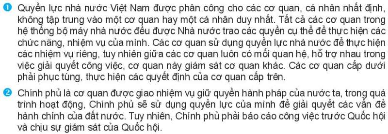 Pháp luật 10 Bài 20: Đặc điểm, nguyên tắc tổ chức và hoạt động của bộ máy nhà nước Cộng hòa xã hội chủ nghĩa Việt Nam | Kết nối tri thức (ảnh 9)