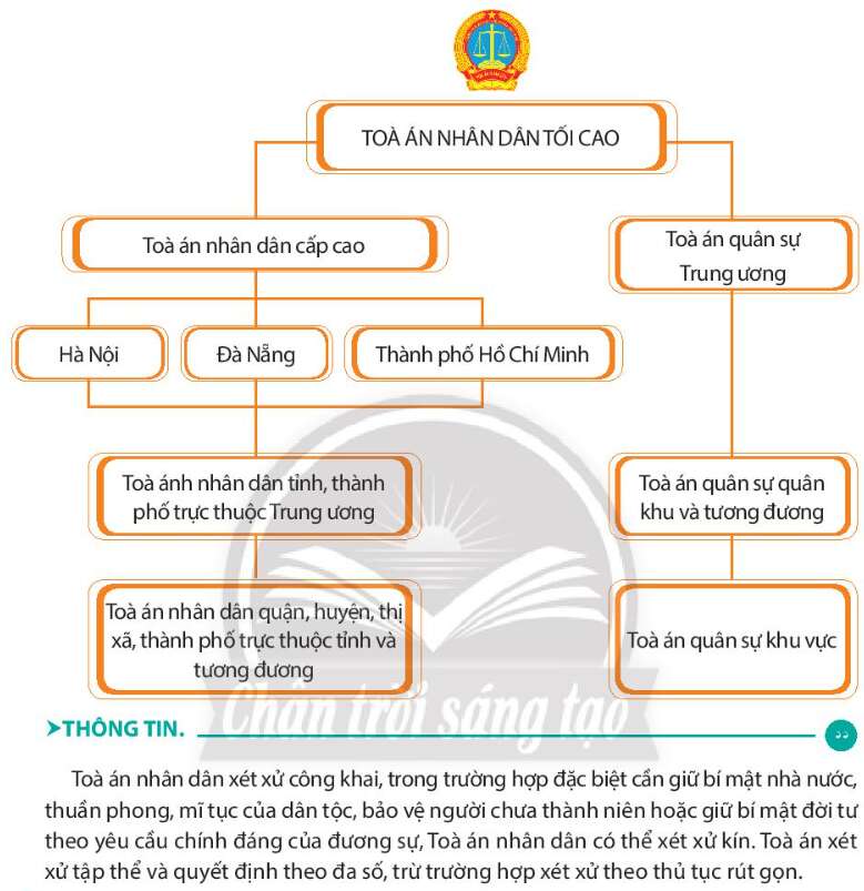 Pháp luật 10 Bài 15: Tòa án nhân dân và Viện kiểm sát nhân dân | Chân trời sáng tạo (ảnh 3)