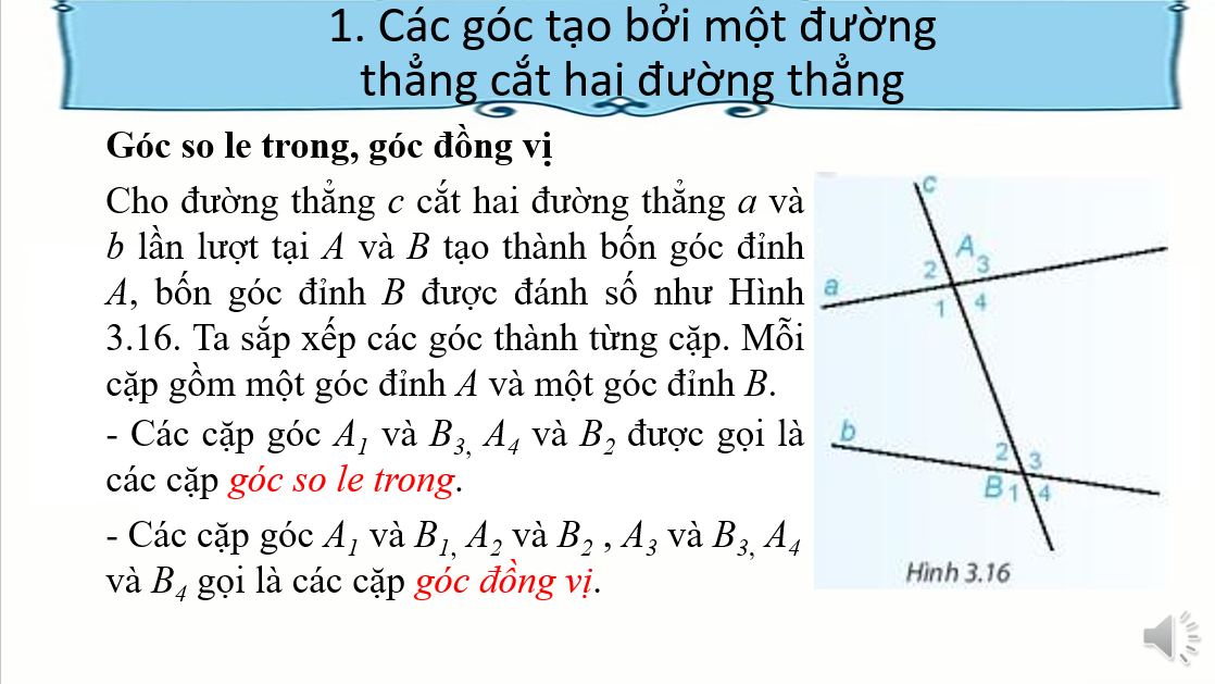 Giáo án điện tử Hai đường thẳng song song và dấu hiệu nhận biết | Bài giảng PPT Toán 7 Kết nối tri thức (ảnh 1)