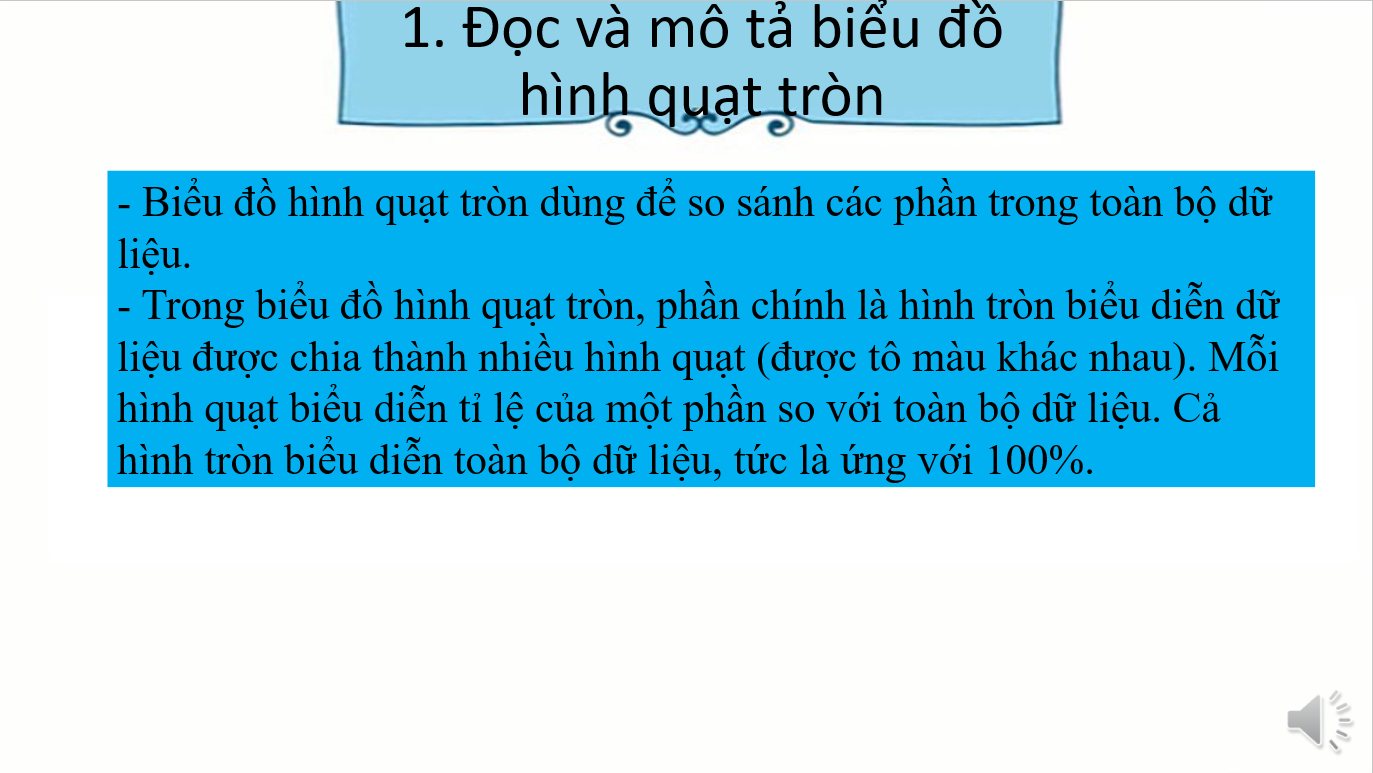 Giáo án điện tử Biểu đồ hình quạt tròn | Bài giảng PPT Toán 7 Kết nối tri thức (ảnh 1)