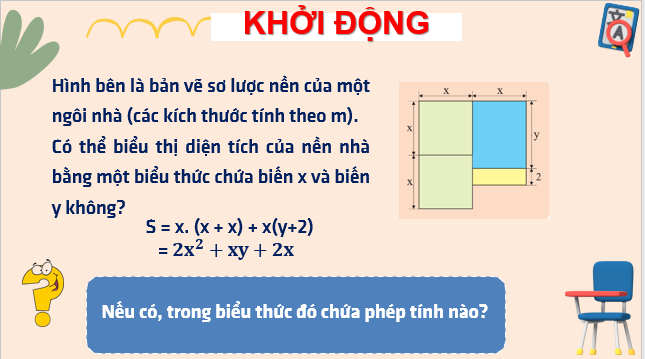 Giáo án điện tử Đơn thức và đa thức nhiều biến | Bài giảng PPT Toán 8 Chân trời sáng tạo (ảnh 1)