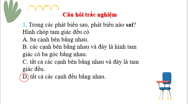 Giáo án điện tử Bài tập cuối chương 2 | Bài giảng PPT Toán 8 Chân trời sáng tạo (ảnh 1)