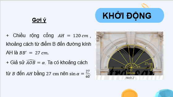 Giáo án điện tử Các công thức lượng giác | Bài giảng PPT Toán 11 Chân trời sáng tạo (ảnh 1)