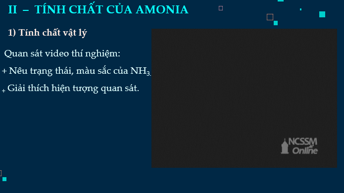 Giáo án điện tử Amonia và muối ammonium | Bài giảng PPT Hóa 11 Chân trời sáng tạo (ảnh 1)