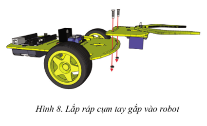 Chuyên đề Tin học 10 Bài 4: Thực hành: Lắp ráp các bộ phận của Robot giáo dục - Cánh diều (ảnh 1)