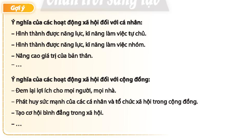 HĐTN 10 Chủ đề 6: Vận động cộng đồng cùng tham gia các hoạt động xã hội - Chân trời sáng tạo (ảnh 1)