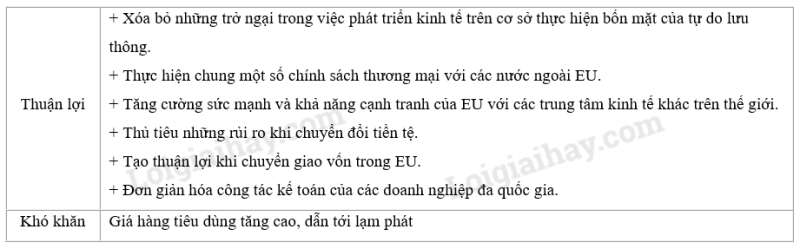 SBT Địa lí 11 Bài 7 Tiết 3: Thực hành: Tìm hiểu về Liên minh châu Âu | Giải SBT Địa lí lớp 11 (ảnh 3)