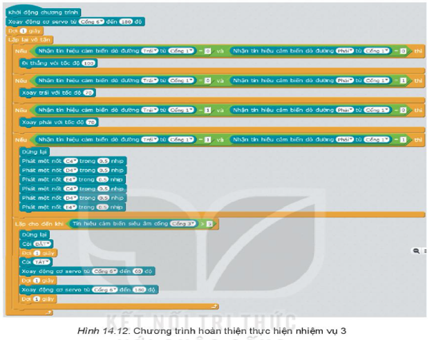 Chuyên đề Tin học 10 Bài 14: Thực hành: Dự án điều khiển robot trên sa bàn - Kết nối tri thức (ảnh 1)