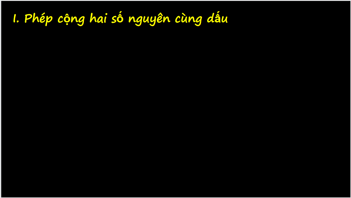 Giáo án điện tử Phép cộng các số nguyên| Bài giảng PPT Toán 6 (ảnh 1)