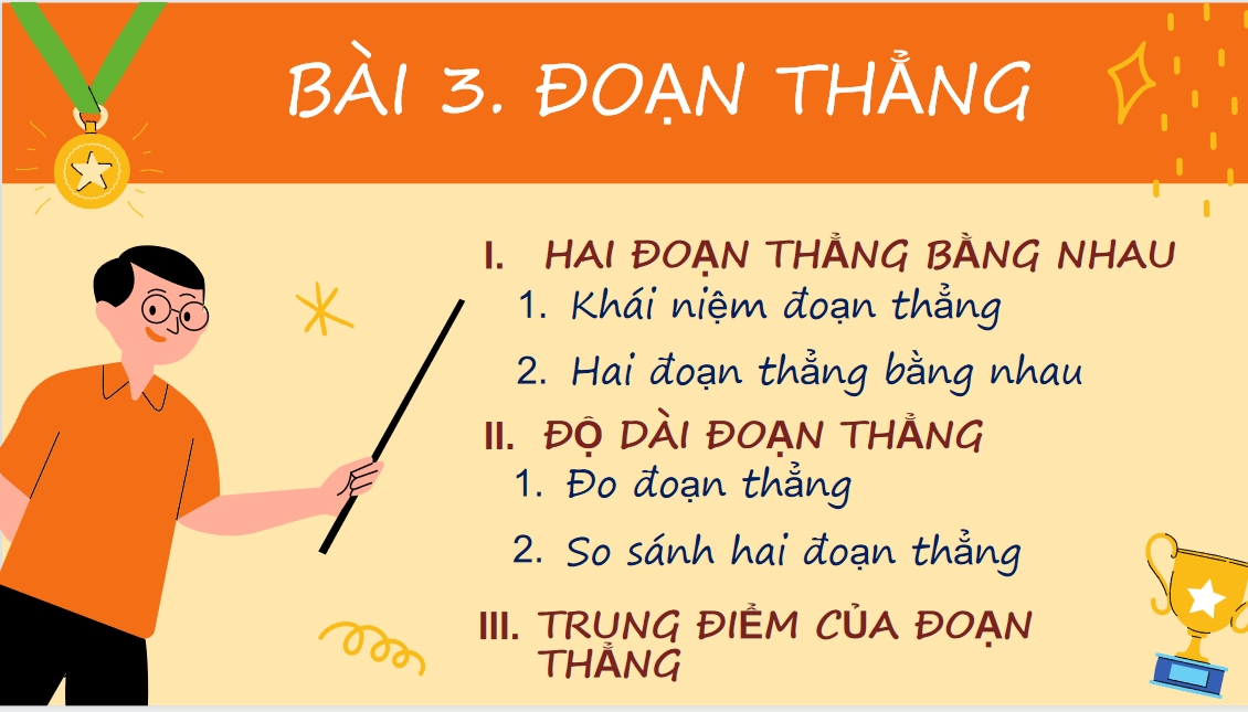 Giáo án điện tử  Đoạn thẳng| Bài giảng PPT Toán 6 (ảnh 1)