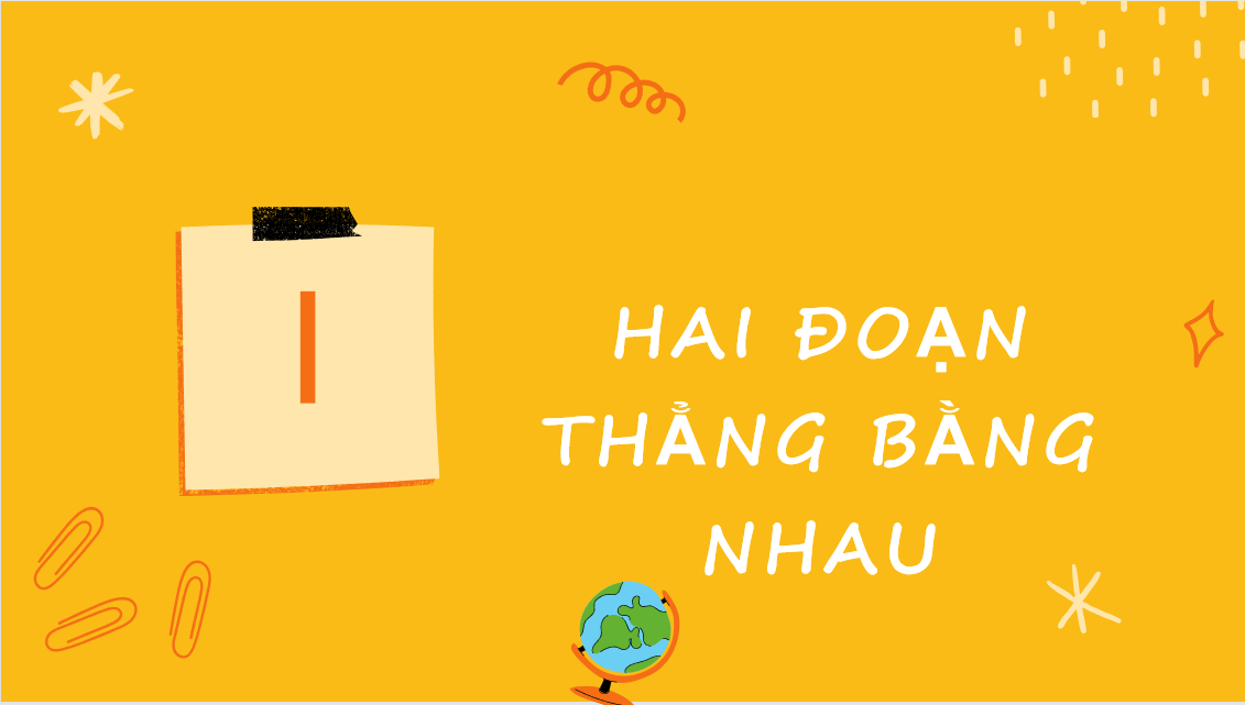 Giáo án điện tử  Đoạn thẳng| Bài giảng PPT Toán 6 (ảnh 1)