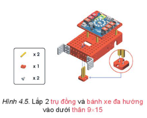 Chuyên đề Tin học 10 Bài 4: Thực hành lắp robot hoàn chỉnh - Kết nối tri thức (ảnh 1)