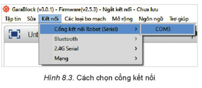 Chuyên đề Tin học 10 Bài 8: Thực hành: Kiểm tra tình trạng hoạt động của robot - Kết nối tri thức (ảnh 1)