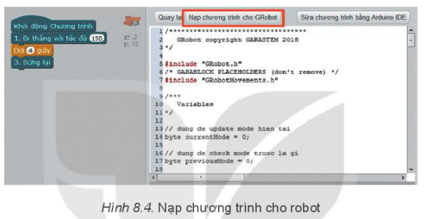 Chuyên đề Tin học 10 Bài 8: Thực hành: Kiểm tra tình trạng hoạt động của robot - Kết nối tri thức (ảnh 1)