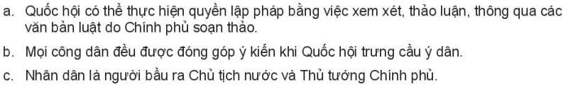 Pháp luật 10 Bài 21: Quốc hội, chủ tịch nước, chính phủ nước Cộng hòa xã hội Chủ nghĩa Việt Nam | Kết nối tri thức (ảnh 11)