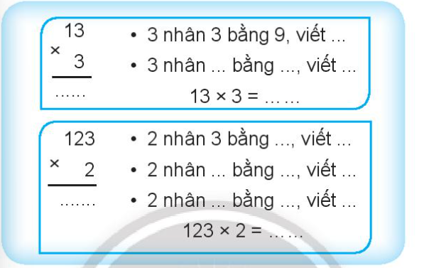 Vở bài tập Toán lớp 3 Tập 1 trang 52 Nhân với số có một chữ số trong phạm vi 1 000 - Chân trời sáng tạo (ảnh 1)