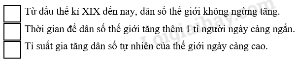 SBT Địa lí 11 Bài 3: Một số vấn đề mang tính chất toàn cầu | Giải SBT Địa lí lớp 11 (ảnh 2)