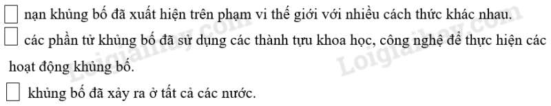 SBT Địa lí 11 Bài 3: Một số vấn đề mang tính chất toàn cầu | Giải SBT Địa lí lớp 11 (ảnh 5)