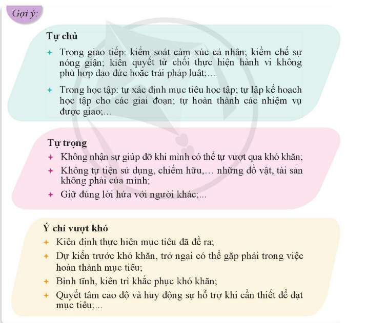 HĐTN lớp 10 Chủ đề 2: Khám phá và phát triển bản thân | Cánh diều (ảnh 4)