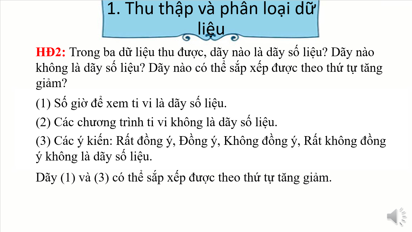 Giáo án điện tử Thu thập và phân loại dữ liệu | Bài giảng PPT Toán 7 Kết nối tri thức (ảnh 1)