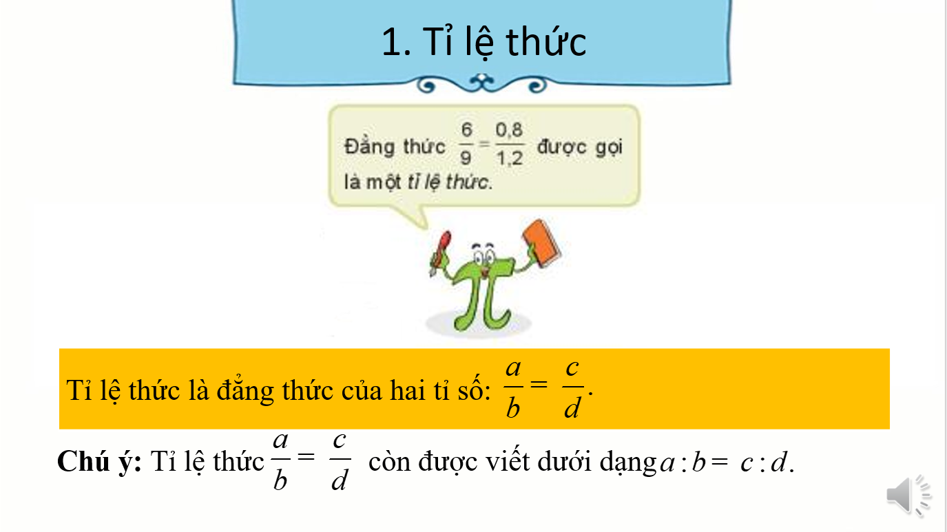 Giáo án điện tử Tỷ lệ thức | Bài giảng PPT Toán 7 Kết nối tri thức (ảnh 1)