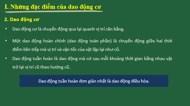 Giáo án điện tử Giao động điều hòa | Bài giảng PPT Vật lí 11 Kết nối tri thức (ảnh 1)