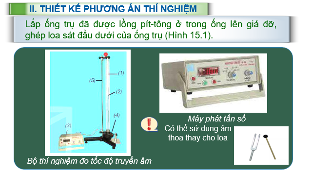 Giáo án điện tử Thực hành: Đo tốc độ truyền âm | Bài giảng PPT Vật lí 11 Kết nối tri thức (ảnh 1)