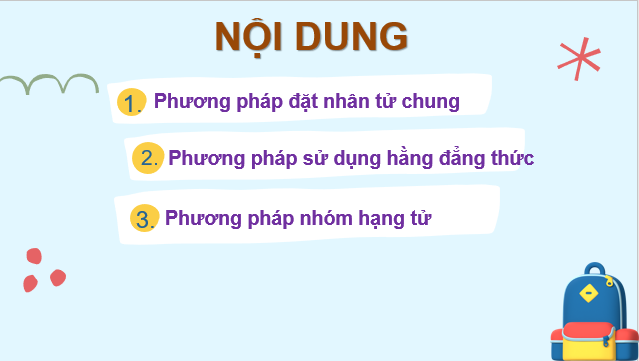 Giáo án điện tử Phân tích đa thức thành nhân tử | Bài giảng PPT Toán 8 Chân trời sáng tạo (ảnh 1)