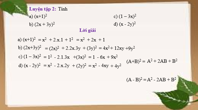 Giáo án điện tử Hằng đẳng thức đáng nhớ | Bài giảng PPT Toán 8 Cánh diều (ảnh 1)