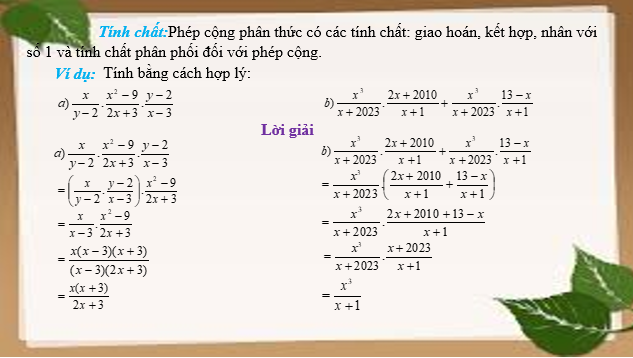 Giáo án điện tử Phép nhân, phép chia phân thức đại số | Bài giảng PPT Toán 8 Cánh diều (ảnh 1)