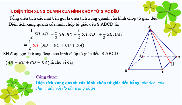 Giáo án điện tử Hình chóp tứ giác đều | Bài giảng PPT Toán 8 Cánh diều (ảnh 1)