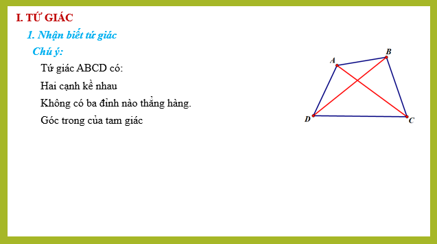 Giáo án điện tử Tứ giác | Bài giảng PPT Toán 8 Cánh diều (ảnh 1)