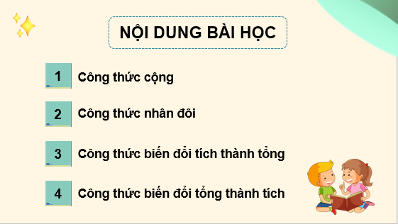 Giáo án điện tử Công thức lượng giác | Bài giảng PPT Toán 11 Kết nối tri thức (ảnh 1)