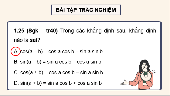 Giáo án điện tử Bài tập cuối chương 1 | Bài giảng PPT Toán 11 Kết nối tri thức (ảnh 1)