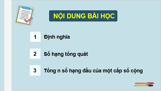 Giáo án điện tử Cấp số cộng | Bài giảng PPT Toán 11 Kết nối tri thức (ảnh 1)