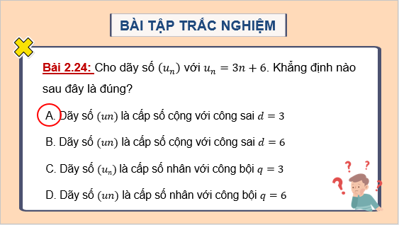 Giáo án điện tử Bài tập cuối chương 2 | Bài giảng PPT Toán 11 Kết nối tri thức (ảnh 1)