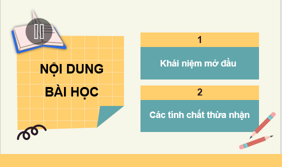 Giáo án điện tử Đường thẳng và mặt phẳng trong không gian | Bài giảng PPT Toán 11 Kết nối tri thức (ảnh 1)