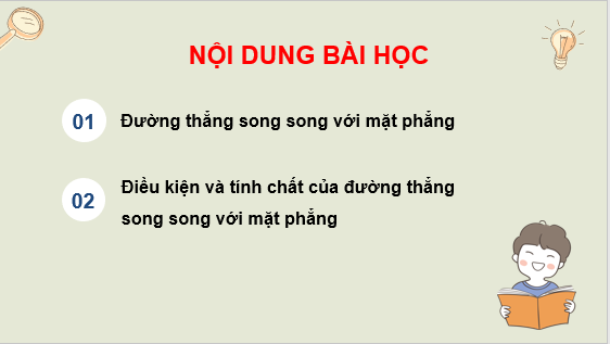 Giáo án điện tử Đường thẳng và mặt phẳng song song | Bài giảng PPT Toán 11 Kết nối tri thức (ảnh 1)