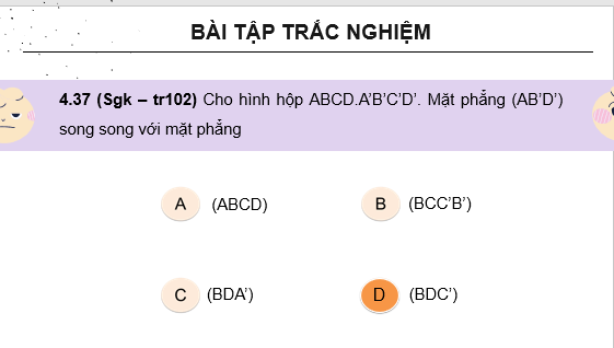 Giáo án điện tử Bài tập cuối chương 4 trang 102 | Bài giảng PPT Toán 11 Kết nối tri thức (ảnh 1)