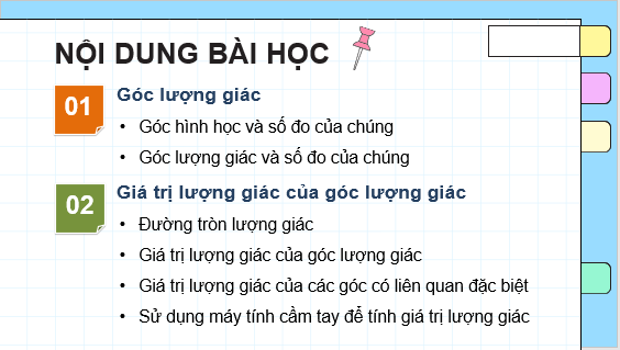 Giáo án điện tử Góc lượng giác. Giá trị lượng giác của góc lượng giác | Bài giảng PPT Toán 11 Cánh diều (ảnh 1)